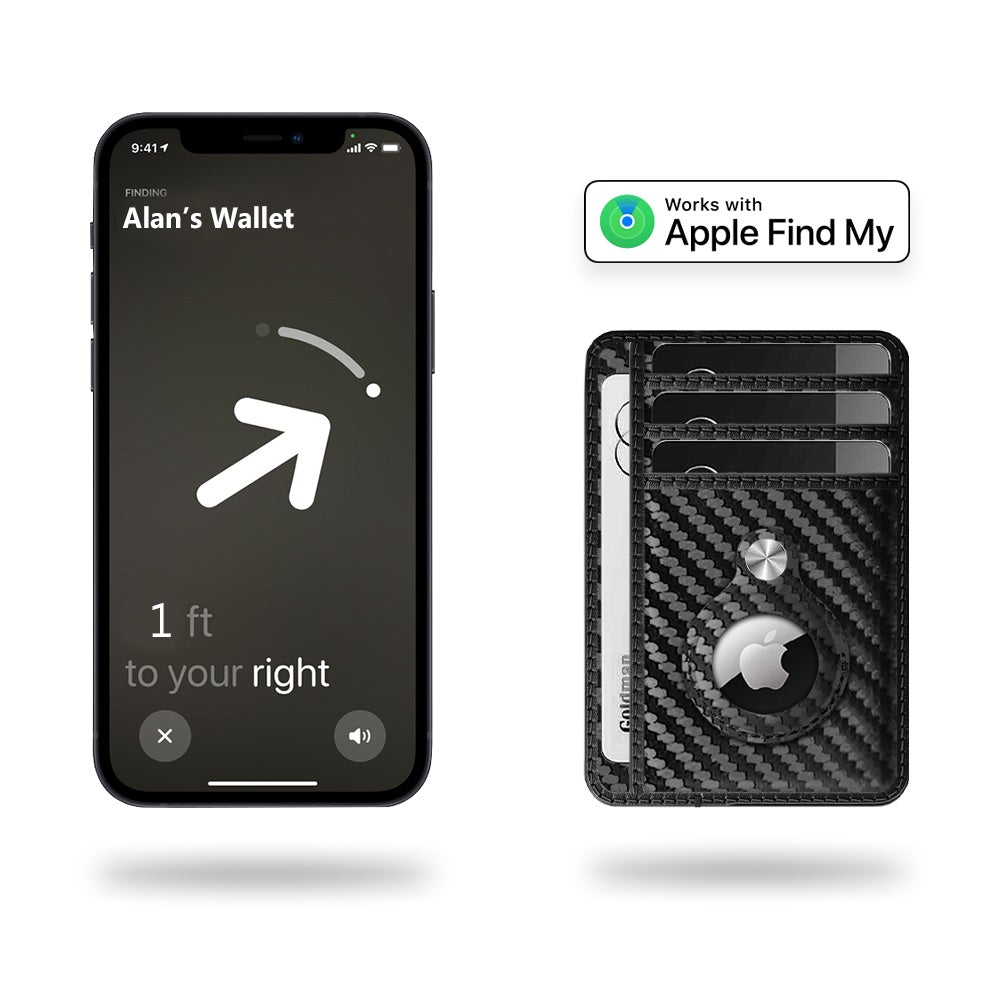 AirTag Wallet - Liquid Carbon